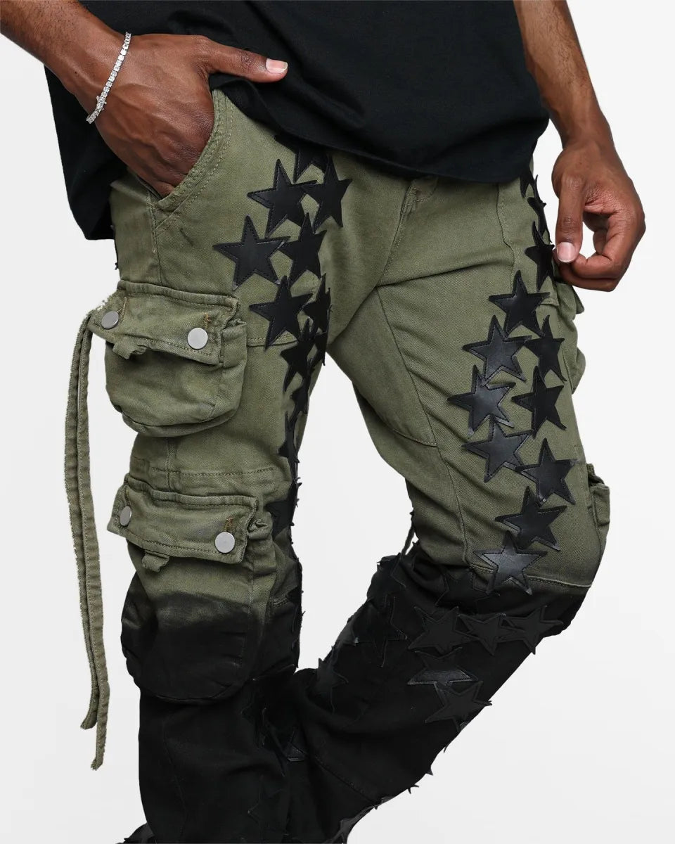 mnml Cargo Straight Denim Pants Multi