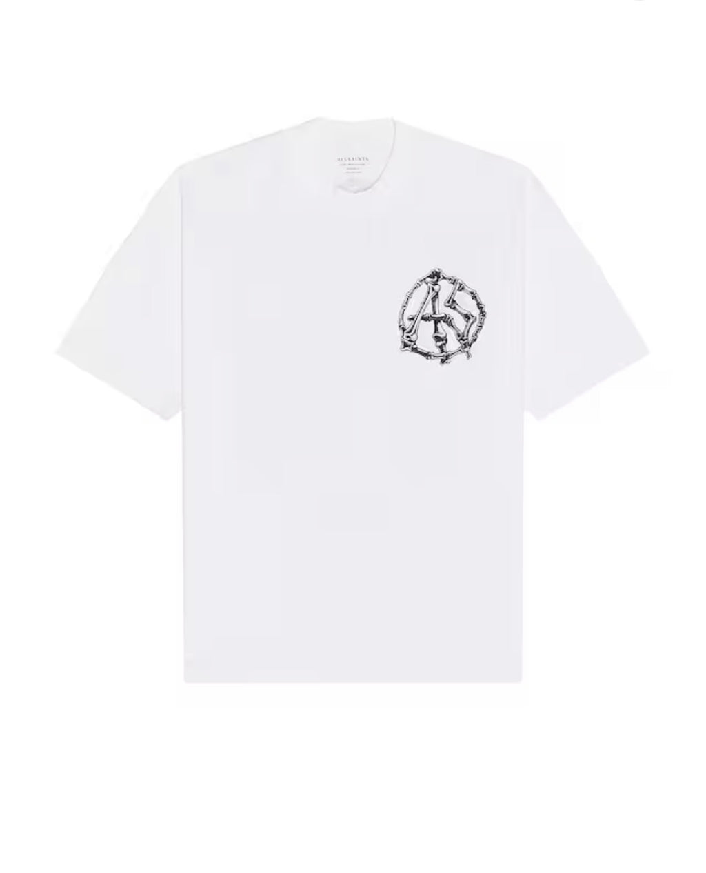 All Saints Anatomica SS Crew White T-Shirt