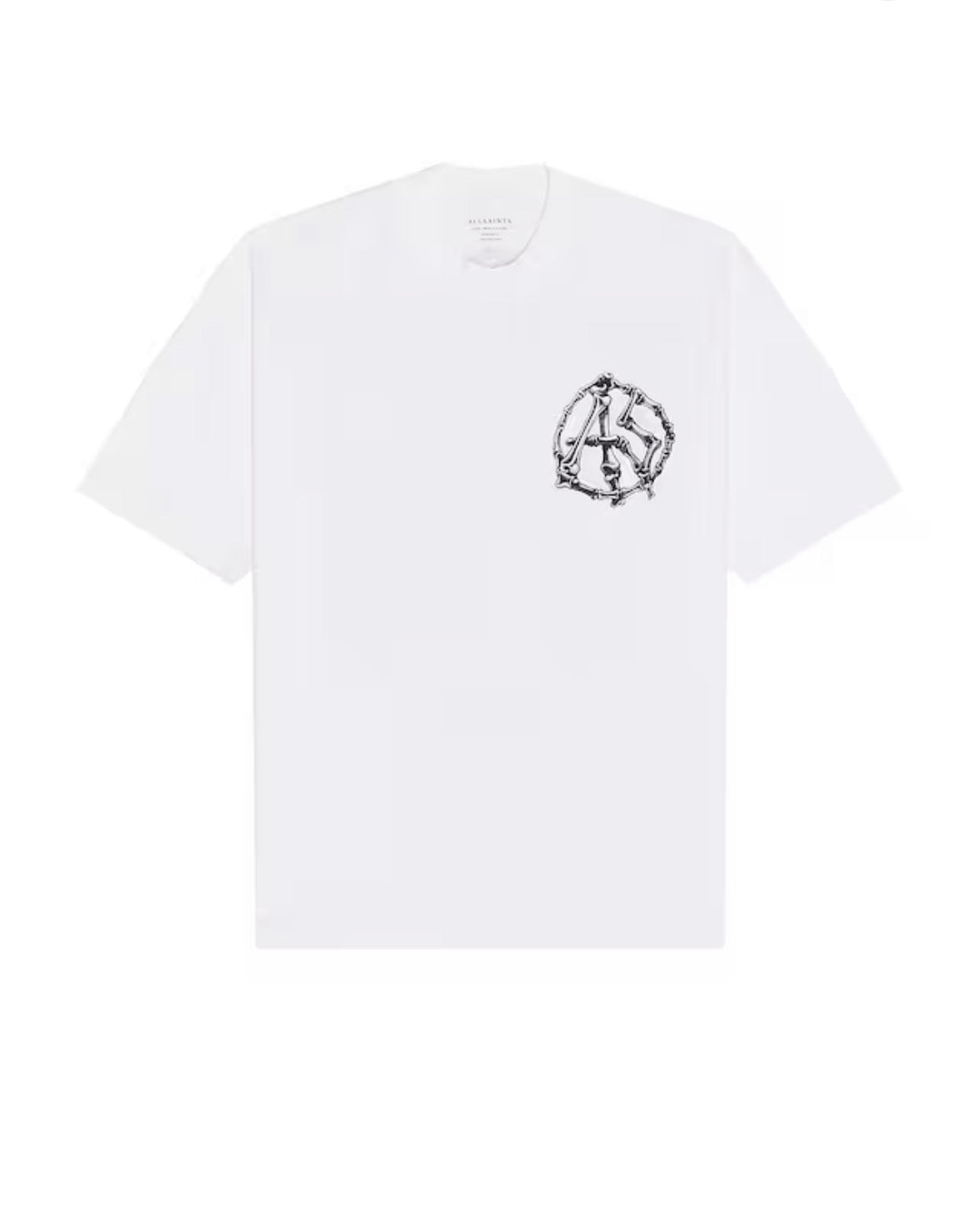 All Saints Anatomica SS Crew White T-Shirt