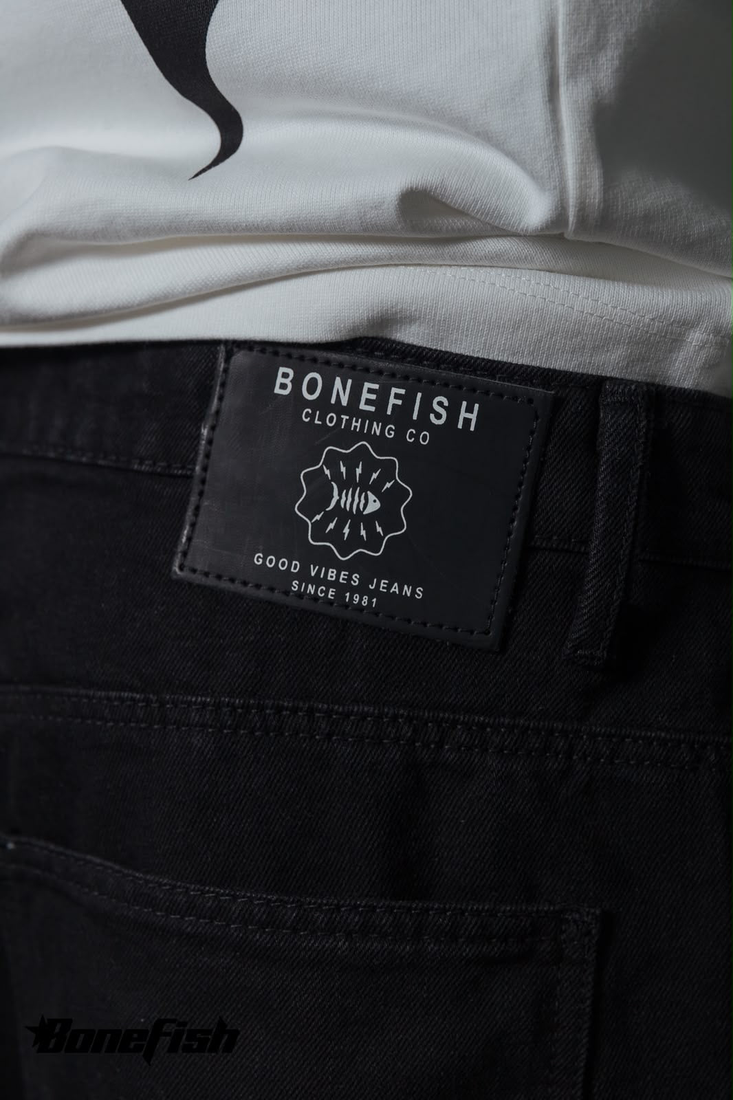 BONEFISH Pantalón Baggy Black