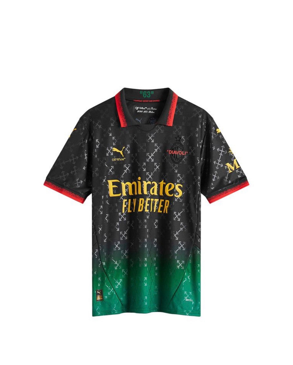 Puma AC Milan x Off-White Soccer Jersey Power Green