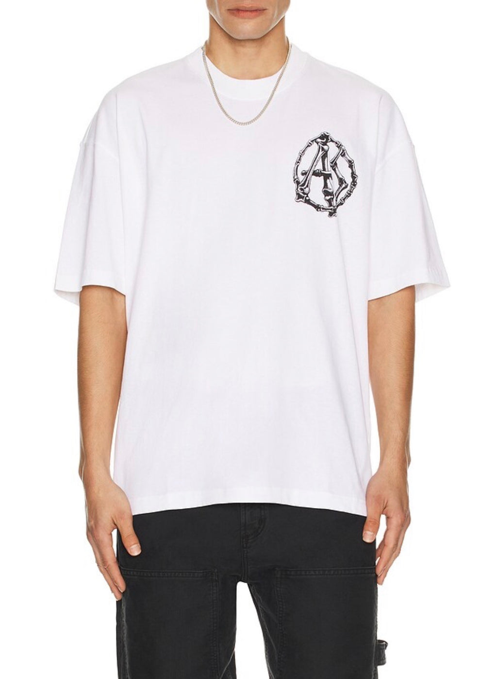 All Saints Anatomica SS Crew White T-Shirt