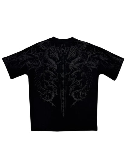 Dragon Blade Oversized Tee Breathedivinity (Black)