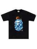 BAPE ABC Camo Milo On Big Ape Tee Black/Blue