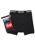 Supreme x Hanes Boxer Briefs (4Pack) Black