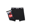 Supreme x Hanes Boxer Briefs (4 Pack) Black