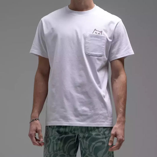 PLAYERA MANGA CORTA LORD NERMAL POCKET WHITE