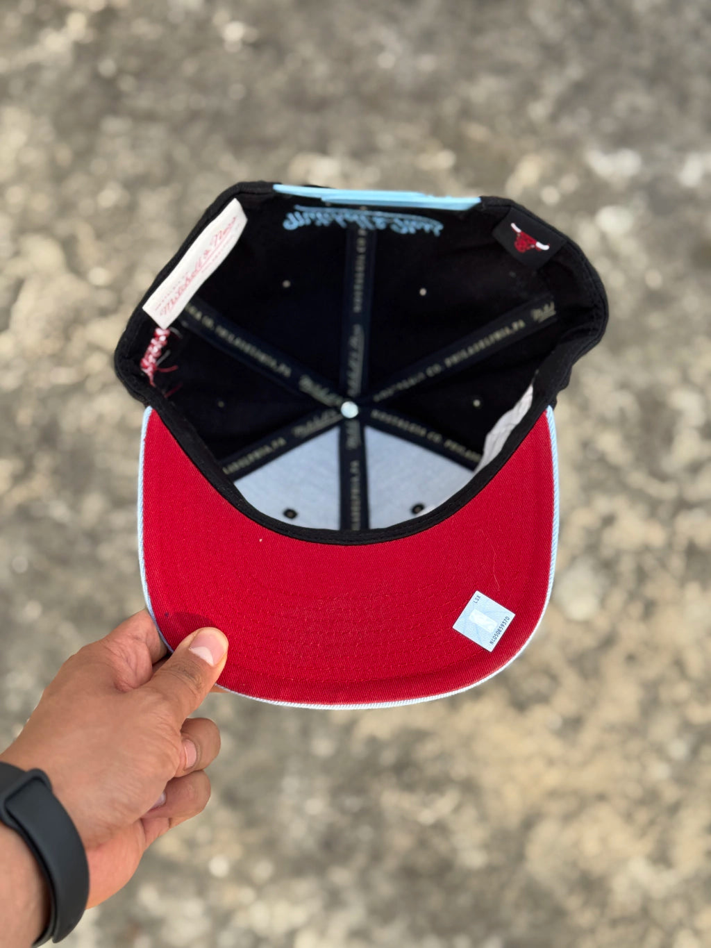 ORIGINAL FIT MITCHELL & NESS CHICAGO BULLS SNAPBACK B/B HAT