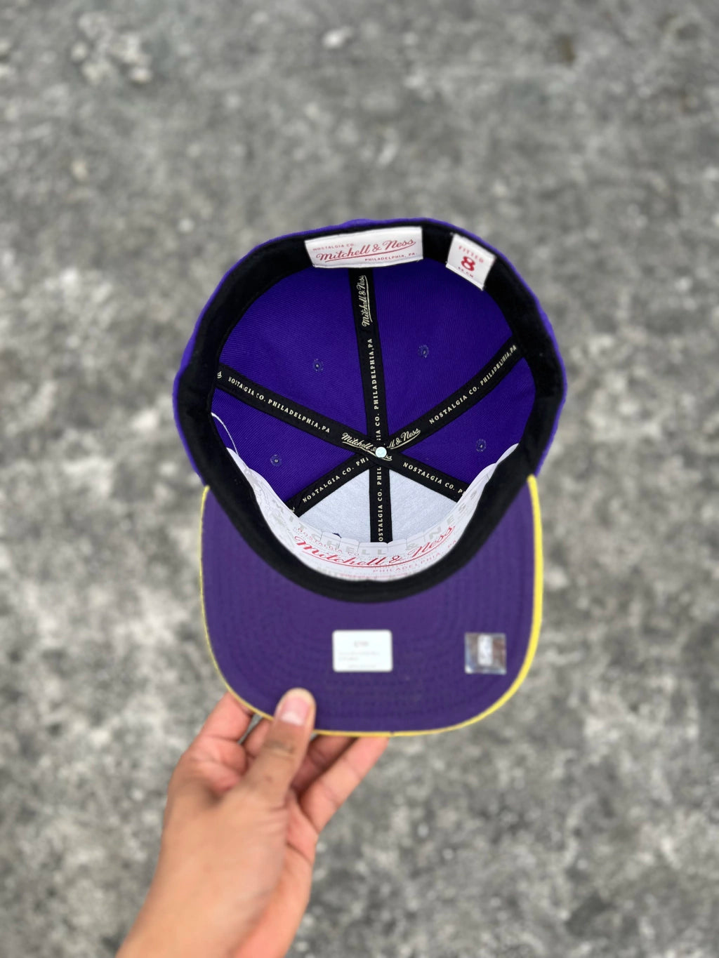 DYNASTY FITTED MITCHELL & NESS LOS ÁNGELES LAKERS (PURPLE YELLOW) HAT