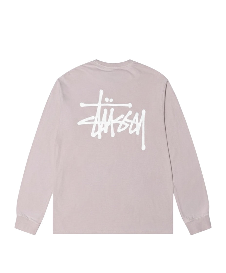 Stüssy Basic Pigment DyedLong-Sleeve Tee Blush