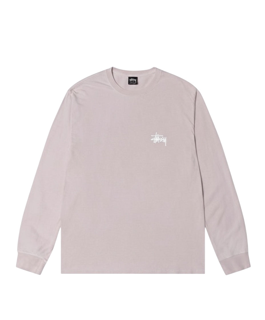 Stüssy Basic Pigment DyedLong-Sleeve Tee Blush
