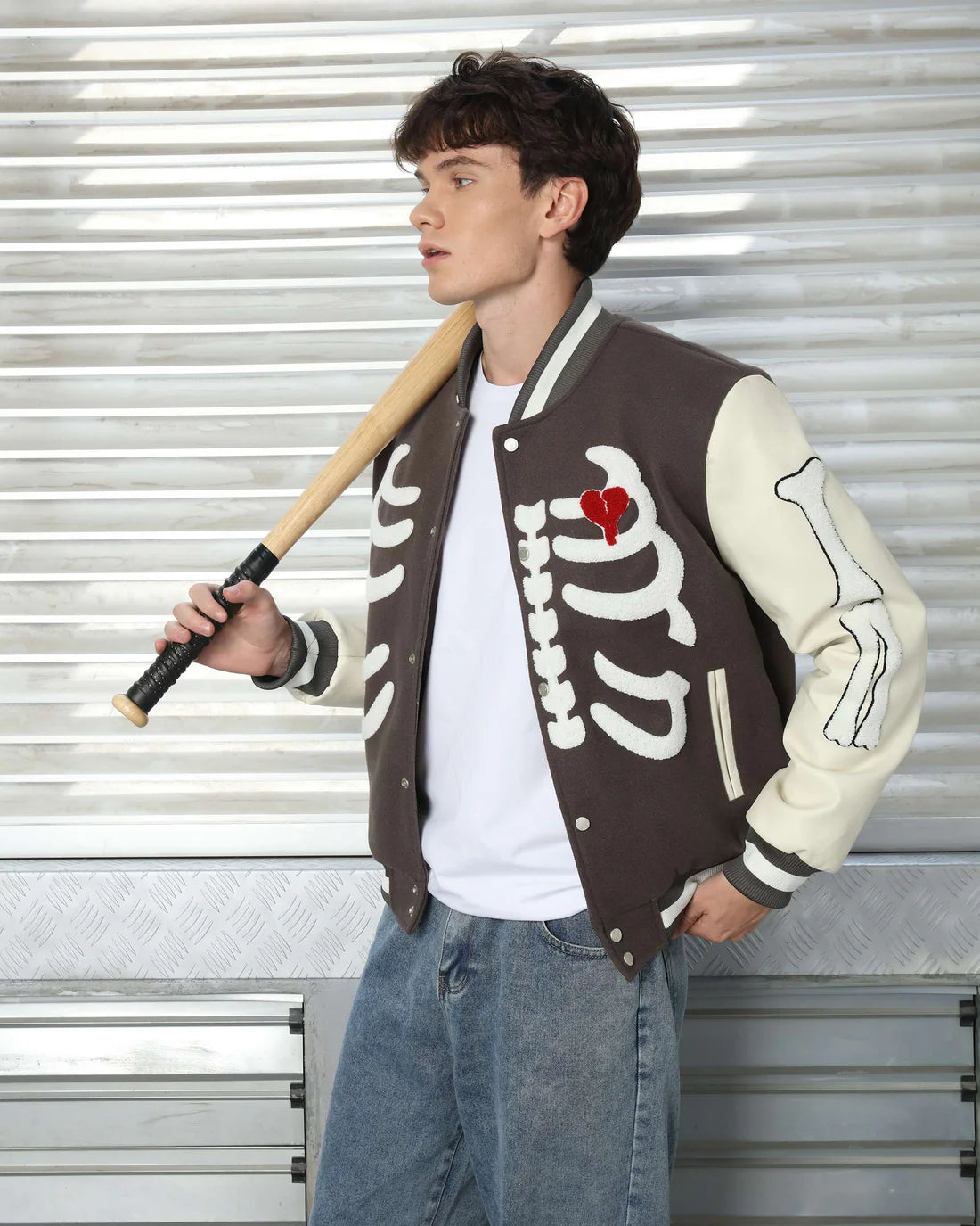 LOGEQ1 Varsity Jacket Skeleton