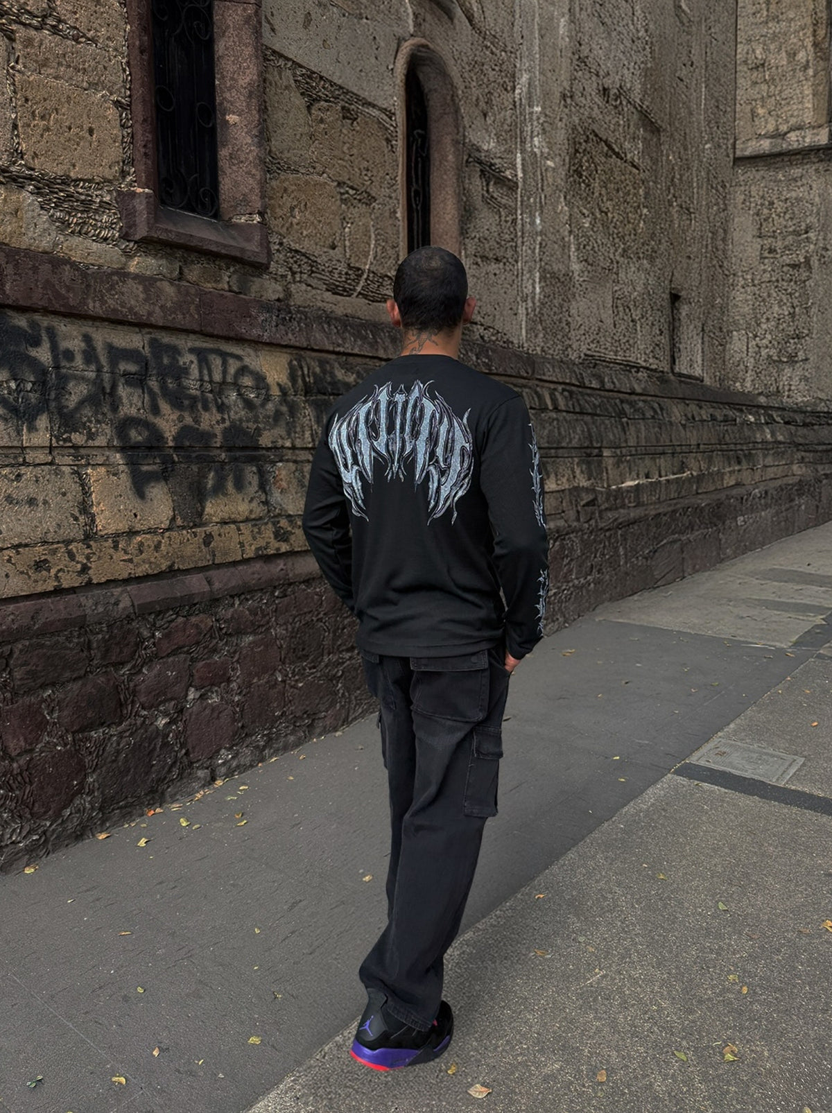 Urban Utility Waffle Chains Longsleeve Black